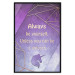 Wall Poster Be Yourself - geometric purple composition with English text 114574 additionalThumb 24