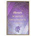 Wall Poster Be Yourself - geometric purple composition with English text 114574 additionalThumb 20