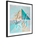 Wall Poster Live simply (square) - English text on a background with triangles and wood 116374 additionalThumb 11
