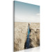 Canvas Print Crossing the horizon - artistic landscape with sky and brook cross fields, perfect picture for the Scandinavian style 117274 additionalThumb 2