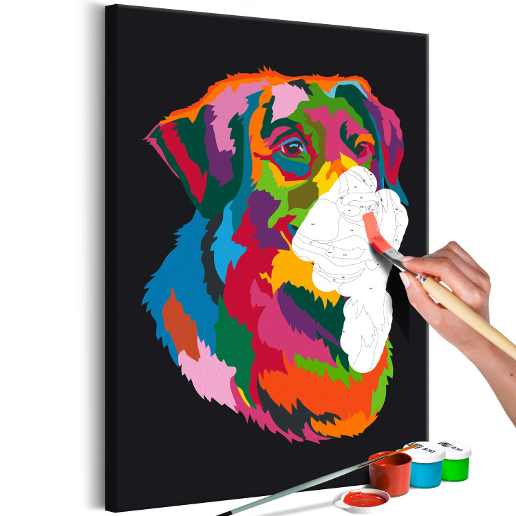 Paint by number Colourful Dog 117574 additionalImage 3
