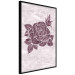 Poster Splinters of Love - pink botanical composition with a rose flower and leaves 118274 additionalThumb 10