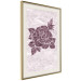 Poster Splinters of Love - pink botanical composition with a rose flower and leaves 118274 additionalThumb 2