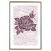 Poster Splinters of Love - pink botanical composition with a rose flower and leaves 118274 additionalThumb 14
