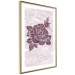 Poster Splinters of Love - pink botanical composition with a rose flower and leaves 118274 additionalThumb 6