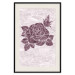 Poster Splinters of Love - pink botanical composition with a rose flower and leaves 118274 additionalThumb 18