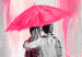 Canvas Art Print Umbrella in Love (1 Part) Wide Pink 123074 additionalThumb 5