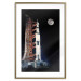 Poster Destination - illuminated rocket in a docking station against the moon backdrop 123174 additionalThumb 14
