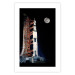 Poster Destination - illuminated rocket in a docking station against the moon backdrop 123174 additionalThumb 19