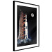 Poster Destination - illuminated rocket in a docking station against the moon backdrop 123174 additionalThumb 11