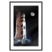 Poster Destination - illuminated rocket in a docking station against the moon backdrop 123174 additionalThumb 15