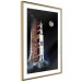 Poster Destination - illuminated rocket in a docking station against the moon backdrop 123174 additionalThumb 6