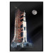 Poster Destination - illuminated rocket in a docking station against the moon backdrop 123174 additionalThumb 18