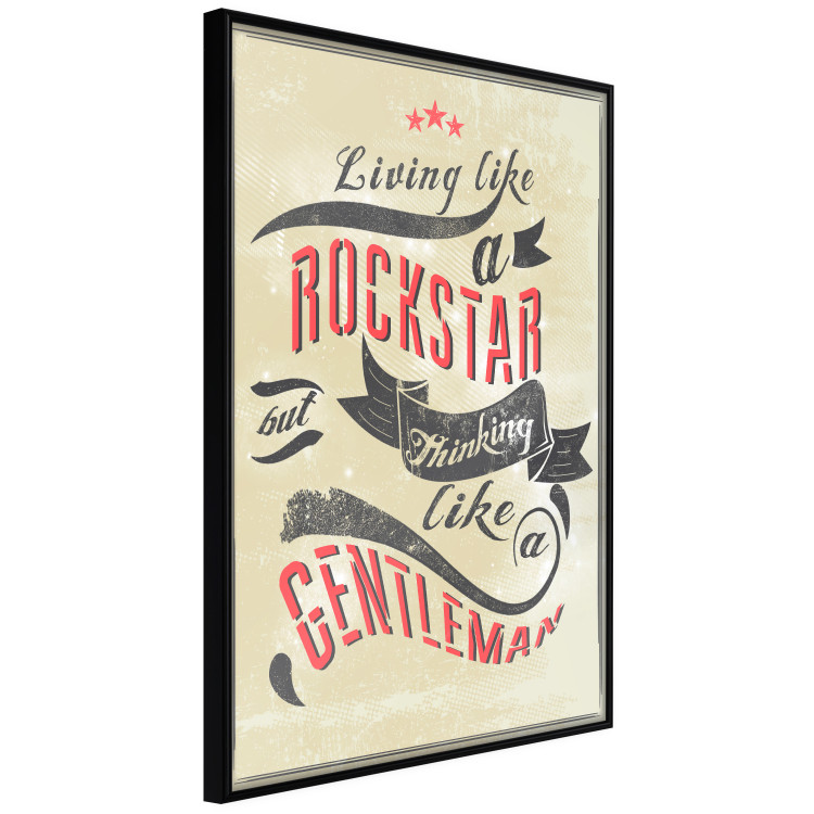 Poster Rockstar - English captions on sandy retro-style background 123574 additionalImage 10