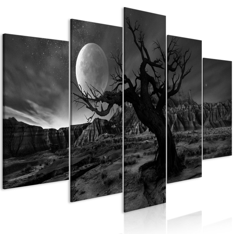 Canvas Print Twilight Time (5 Parts) Wide Grey 123674 additionalImage 2