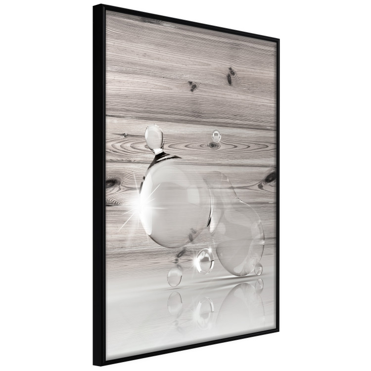 Poster Trapped Dreams - abstract glass spheres on wooden texture background 124974 additionalImage 10