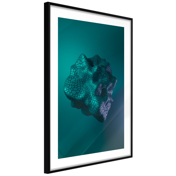 Poster Gamma - abstract figure resembling plasma in blue colors 125674 additionalImage 11