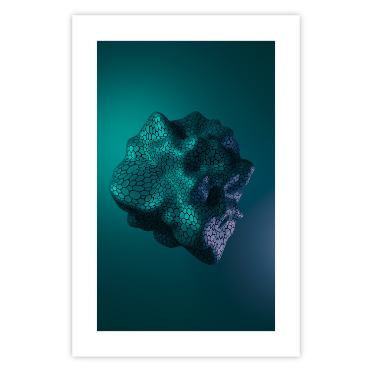 Poster Gamma - abstract figure resembling plasma in blue colors 125674 additionalImage 19
