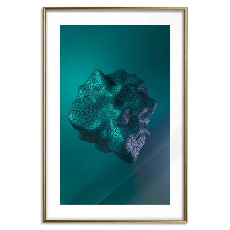 Poster Gamma - abstract figure resembling plasma in blue colors 125674 additionalImage 14