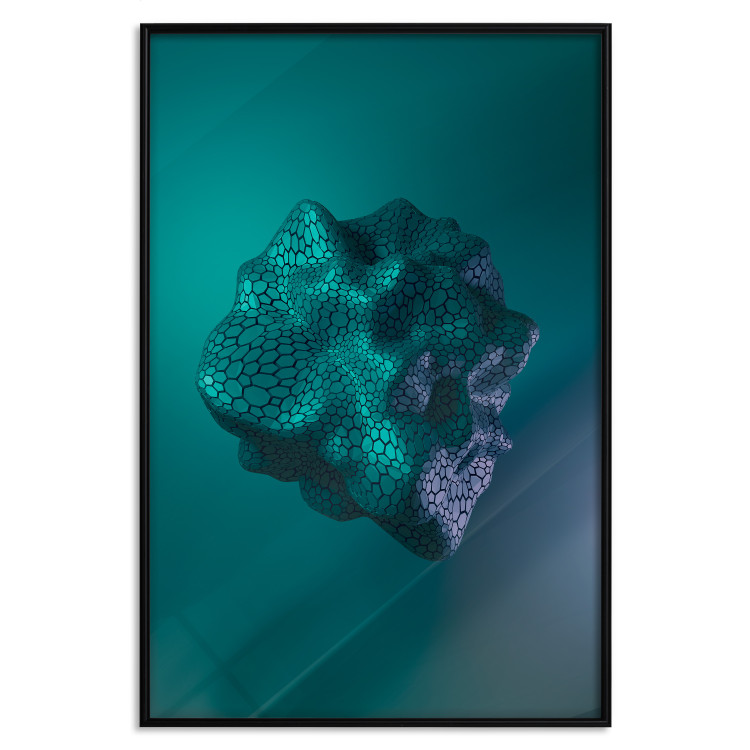 Poster Gamma - abstract figure resembling plasma in blue colors 125674 additionalImage 18