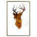 Wall Poster Deer in the Morning - abstract forest landscape in the template of a deer head 126674 additionalThumb 15