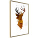 Wall Poster Deer in the Morning - abstract forest landscape in the template of a deer head 126674 additionalThumb 12