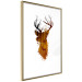 Wall Poster Deer in the Morning - abstract forest landscape in the template of a deer head 126674 additionalThumb 7