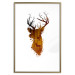 Wall Poster Deer in the Morning - abstract forest landscape in the template of a deer head 126674 additionalThumb 16