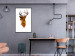 Wall Poster Deer in the Morning - abstract forest landscape in the template of a deer head 126674 additionalThumb 4