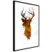 Wall Poster Deer in the Morning - abstract forest landscape in the template of a deer head 126674 additionalThumb 11