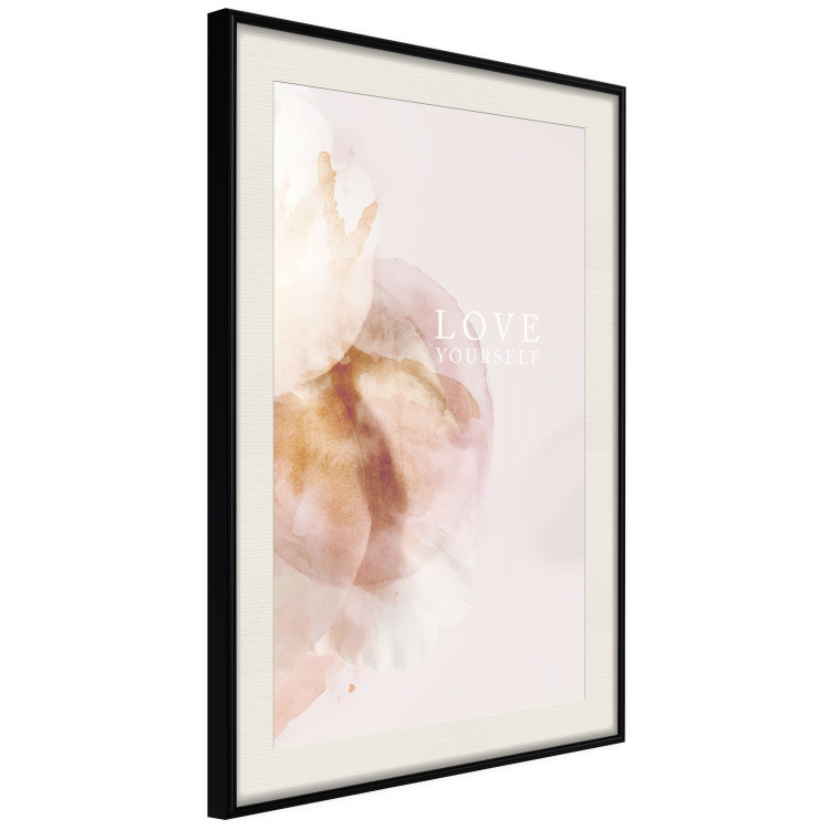 Wall Poster Love Yourself - English inscription on pastel pink background 127874 additionalImage 3