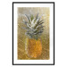 Poster Forbidden Fruit - composition of tropical fruit on golden texture 128074 additionalThumb 15