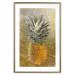 Poster Forbidden Fruit - composition of tropical fruit on golden texture 128074 additionalThumb 14