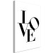 Canvas Twisted Love (1-part) vertical - black English inscription 129574 additionalThumb 2