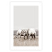 Poster White Horses - autumn composition of animals in a meadow in bright colors 130374 additionalThumb 19