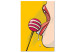 Canvas Colourful lollipop and lips - youth graphic in pop art style 132174