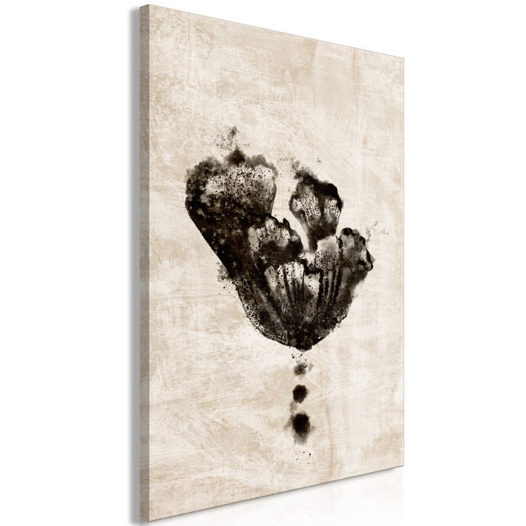 Canvas Art Print Underwater shape - water plant in black-shaped tulip 134474 additionalImage 2
