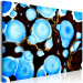 Canvas Print Bio shapes - abstraction in illuminated blue and dark bronze 134674 additionalThumb 2