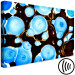 Canvas Print Bio shapes - abstraction in illuminated blue and dark bronze 134674 additionalThumb 6
