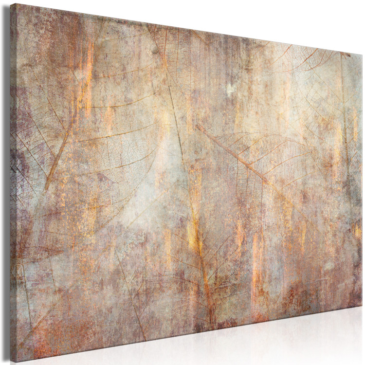 Canvas Print Dance of Senses (1-piece) Wide - abstract leaf texture 134974 additionalImage 2