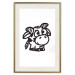 Wall Poster Happy Cow - black small and cute animal on a solid white background 135174 additionalThumb 2