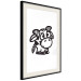 Wall Poster Happy Cow - black small and cute animal on a solid white background 135174 additionalThumb 20