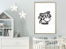 Wall Poster Happy Cow - black small and cute animal on a solid white background 135174 additionalThumb 8