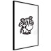 Wall Poster Happy Cow - black small and cute animal on a solid white background 135174 additionalThumb 22