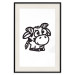 Wall Poster Happy Cow - black small and cute animal on a solid white background 135174 additionalThumb 3