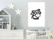 Wall Poster Happy Cow - black small and cute animal on a solid white background 135174 additionalThumb 11