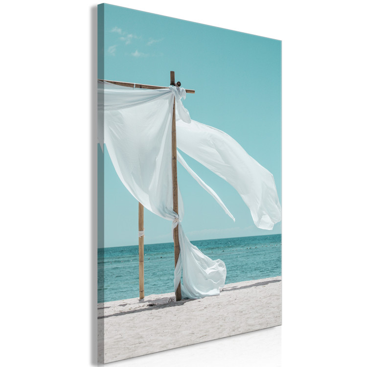Canvas Art Print Warm Wind (1-piece) Vertical - beach and sea landscape 135274 additionalImage 2