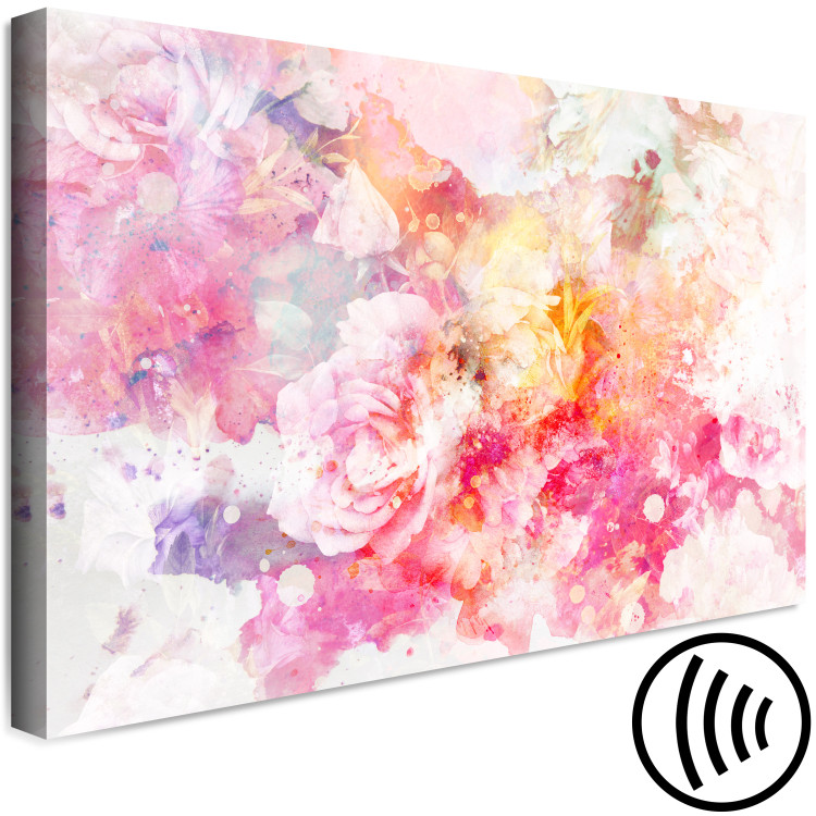 Canvas Flower Explosion (1-piece) Wide - pink flower abstraction 135674 additionalImage 6