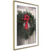 Poster Christmas Wreath - round spruce decoration hung on the door 137974 additionalThumb 14