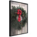 Poster Christmas Wreath - round spruce decoration hung on the door 137974 additionalThumb 17